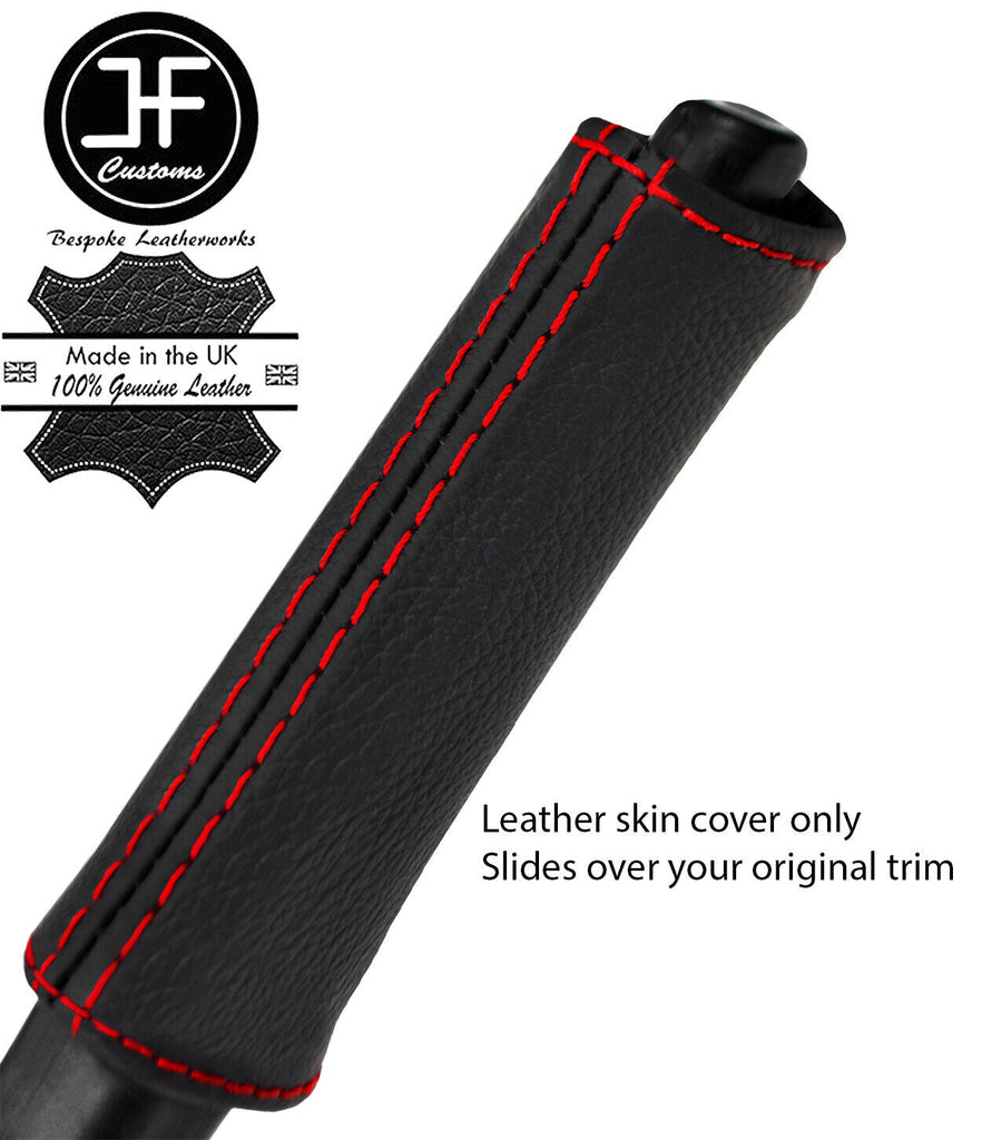 RED STITCH LEATHER HANDBRAKE HANDLE COVER FOR NISSAN 300ZX Z32 1989-1996