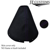 PURPLE STITCH FITS NISSAN 350Z 33Z 2002-2009 REAL SUEDE GEAR GAITER SHIFT BOOT