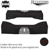 FITS FIAT 500 ABARTH 07-16 RED STITCH LEATHER REAR BOOT LOCKING TRIM COVER
