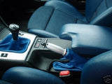 FITS BMW E30 E36 E46 Z3 E34 GEAR GAITER BLUE REAL LEATHER CUSTOM NEW MADE IN UK