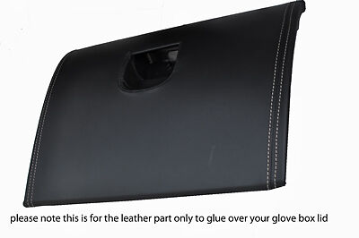 white stitch FITS MAZDA RX8 03-11 GLOVE BOX LID LEATHER COVER GLUE NEEDED