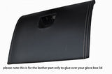 white stitch FITS MAZDA RX8 03-11 GLOVE BOX LID LEATHER COVER GLUE NEEDED