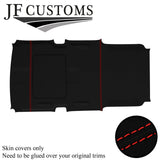 RED STITCH LUXE-SUEDE SUNROOF HEADLINER COVER FITS HUMMER H3 05-11 STYLE 1