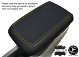YELLOW STITCHING LEATHER ARMREST SKIN COVER FITS VAUXHALL OPEL ANTARA 2011-2016