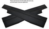 BLACK STITCH 2X CENTER CONSOLE SIDE TRIM SKIN COVERS FITS NISSAN GT-R R35 09-15
