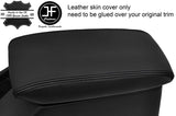 BLACK STITCH NON SLIDING ARMREST TOP GRAIN LEATHER COVER FITS JAGUAR X-TYPE