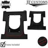 RED STITCH AUTO GEAR SURROUND COVER+FRAME FOR LAND ROVER DISCOVERY 4 09-16