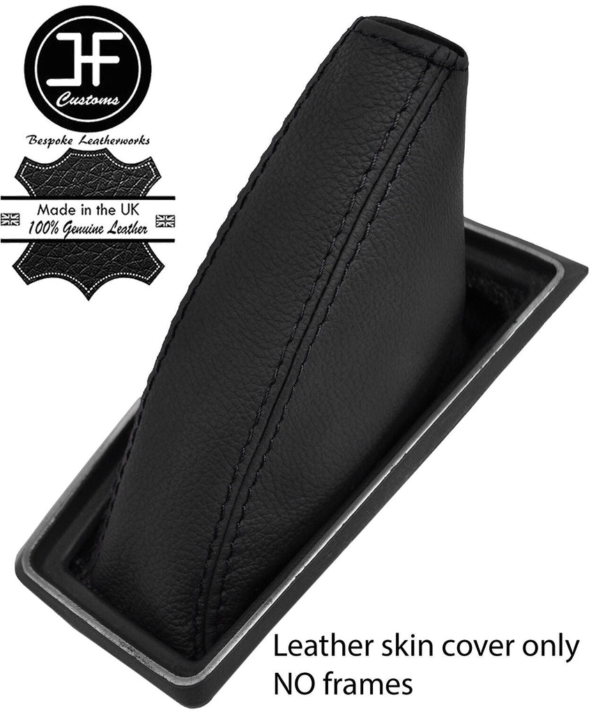 BLACK STITCHING TOP GRAIN BLACK REAL LEATHER FITS FORD CAPRI MK2 MK3 1974-1987