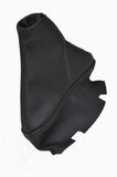FITS PEUGEOT 607 LEATHER HANDBRAKE GAITER BLACK STITCH CUSTOM NEW MADE IN UK