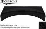 BLACK LUX-STITCH LEATHER SPEEDO HOOD COVER FITS LAND ROVER DEFENDER 07-16