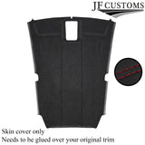 DARK RED STITCH D GREY LUXE SUEDE HEADLINER COVER FOR VW SCIROCCO 08-14