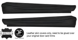 BLACK STITCH 2X REAR DOOR ARMREST LEATHER COVERS FITS VW TYPE 3 NOTCHBACK 61-65