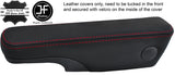 RED STITCH 1X DRIVER SEAT ARMREST LEATHER COVER FITS FORD TRANSIT MK7 06-13