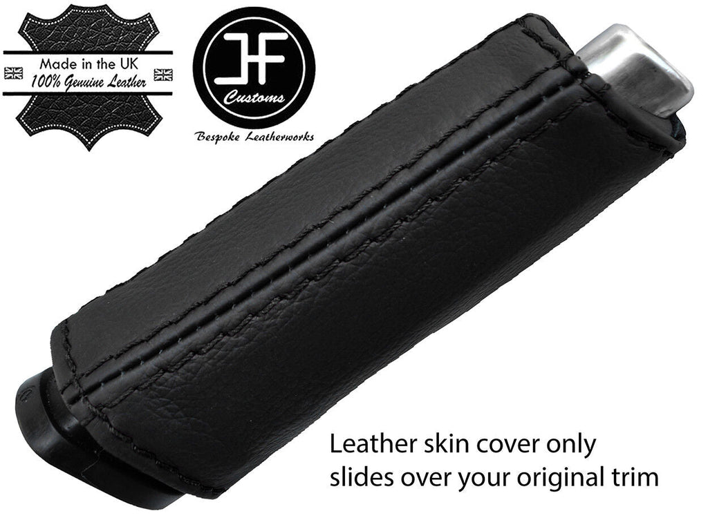 BLACK STITCHING HANDBRAKE HANDLE LEATHER COVER FOR FORD FOCUS MK2 2005-2011