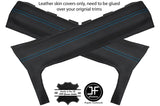 BLUE STITCH FOR LANCIA MONTECARLO SCORPION 2 X A POST PILLAR COVERS CUSTOM NEW