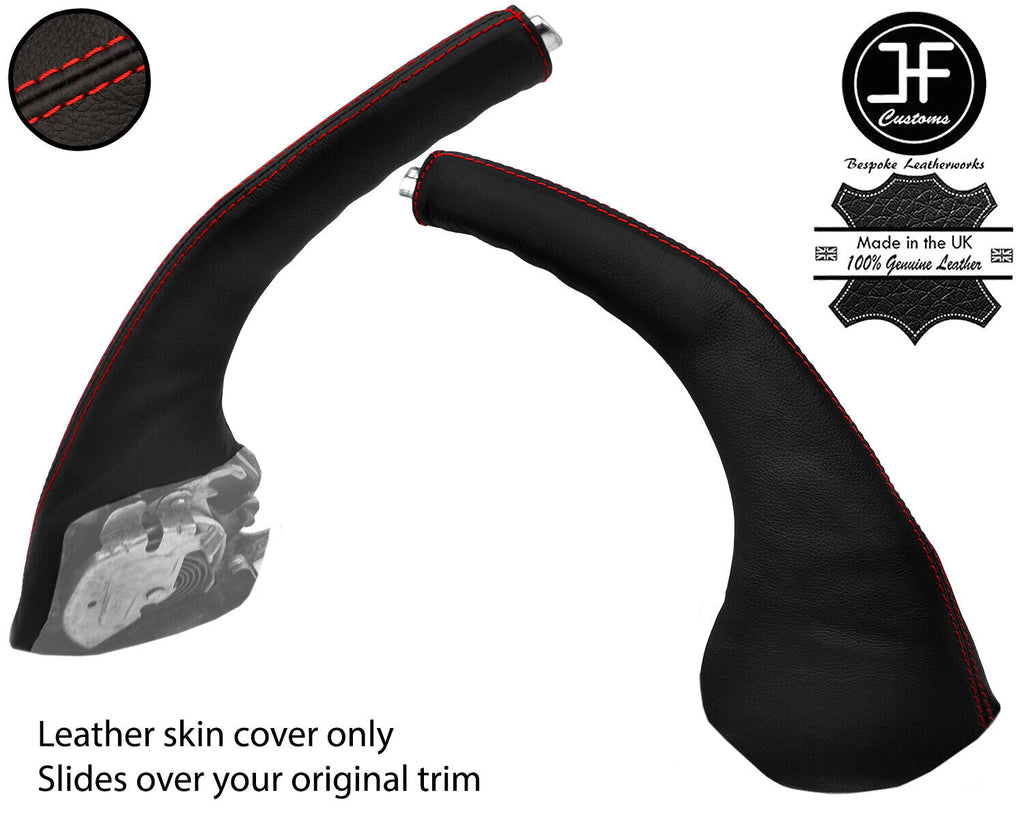 RED STITCH HANDBRAKE GAITER REAL LEATHER COVER FITS JEEP GRAND CHEROKEE 05-10