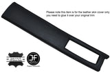 BLACK STITCH DASH DASHBOARD POD LEATHER COVER FITS FORD MUSTANG 87-93 CUSTOM NEW