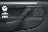BLUE STITCH 1X PASSENGER DOOR HANDLE LEATHER COVER FITS VW GOLF MK5 V 04-09