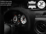 BLACK STITCH SPEEDO GAUGE HOOD REAL LEATHER COVER FOR MAZDA MX5 MK1 MIATA 89-97