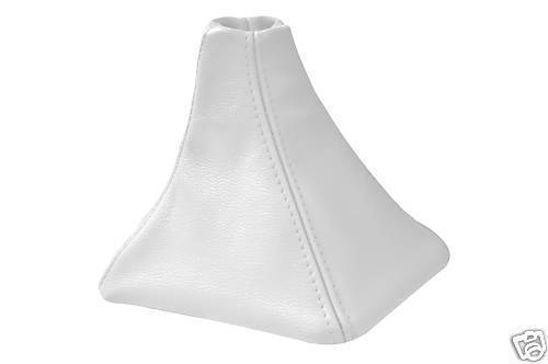 FITS VAUXHALL OPEL ASTRA G MK4 COUPE GEAR GAITER WHITE LEATHER CUSTOM NEW