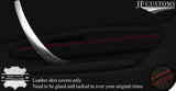 RED STITCH 2X FRONT DOOR ARMREST LEATHER COVERS FOR BMW E88 CONVERTIBLE 07-13