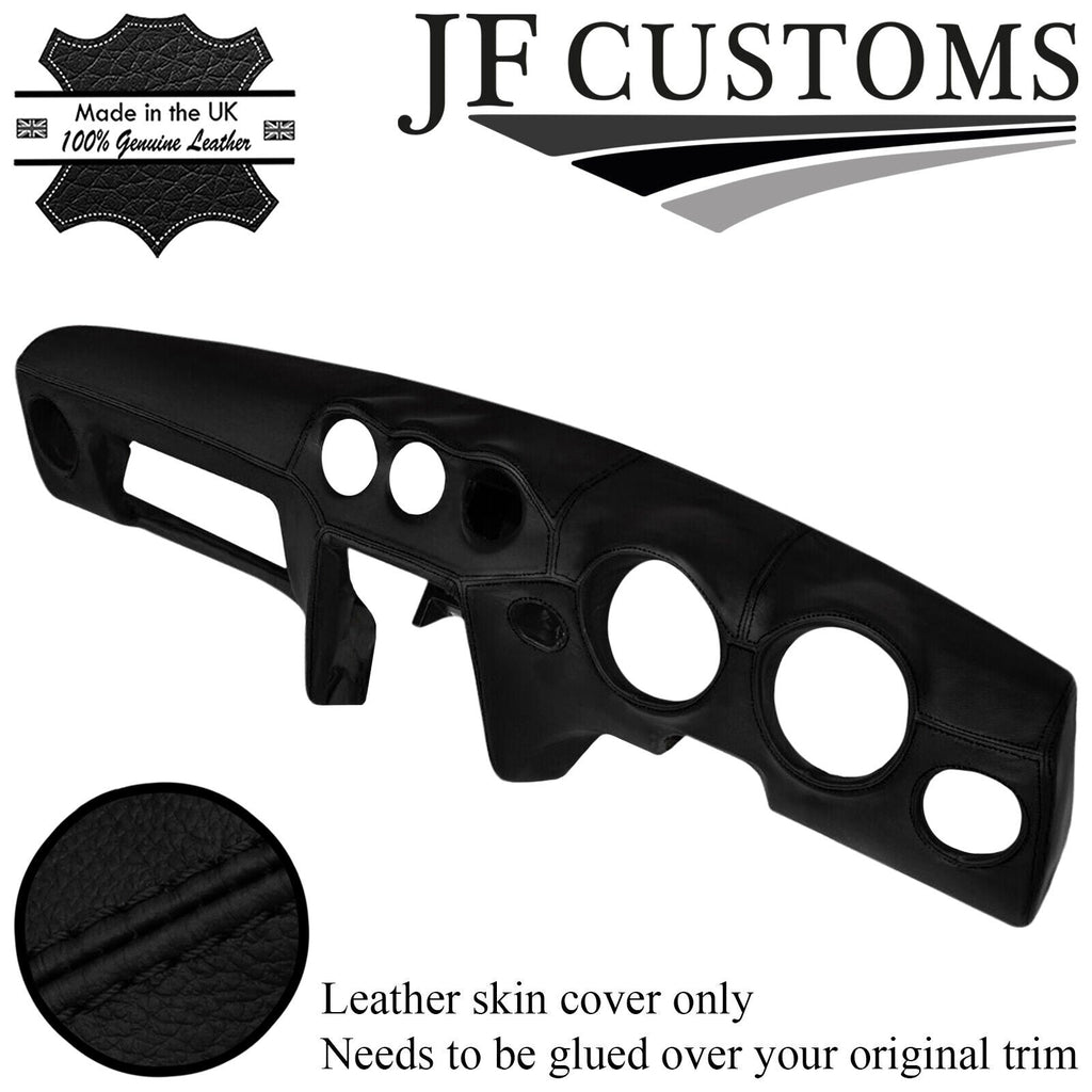 BLACK STITCH DASH DASHBOARD LEATHER COVER FITS DATSUN 240Z 260Z 1970-1974