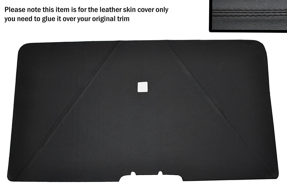 BLACK STITCH REAR TAILGATE LOWER PANEL COVER FITS VW T5 TRANSPORTER CARAVELLE
