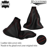 RED STITCH GEAR HANDBRAKE GAITERS FITS ALFA ROMEO 159 2005-2011 REAL LEATHER