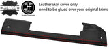 RED STITCH STEERING TRIM PANEL LEATHER COVER FITS DEFENDER 90 110 07-17