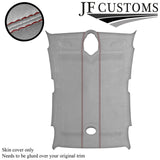 D RED STITCH L GREY LUXE- SUEDE ROOF HEADLINER COVER FOR ROVER 75 1999-2005