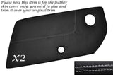 WHITE STITCH 2X DOOR CARD LEATHER SKIN COVERS FITS PORSCHE 911 SC 1974-1989