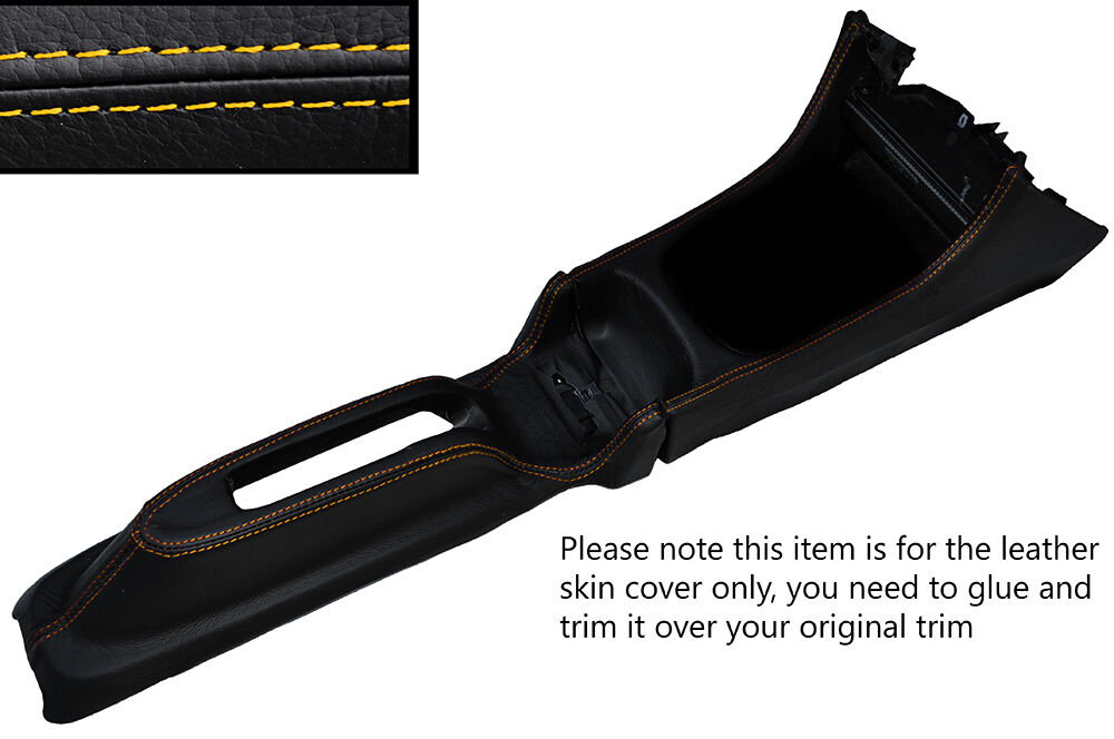 YELLOW STITCH CENTRE CONSOLE TRIM LEATHER COVER  FITS HONDA INTEGRA DC2 93-01
