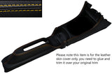 YELLOW STITCH CENTRE CONSOLE TRIM LEATHER COVER  FITS HONDA INTEGRA DC2 93-01