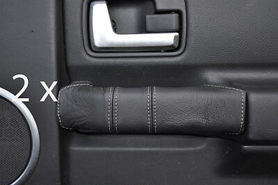 grey stitch FITS LAND ROVER DISCOVERY 3  2X REAR DOOR HANDLE COVERS CUSTOM NEW