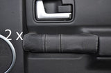 grey stitch FITS LAND ROVER DISCOVERY 3  2X REAR DOOR HANDLE COVERS CUSTOM NEW