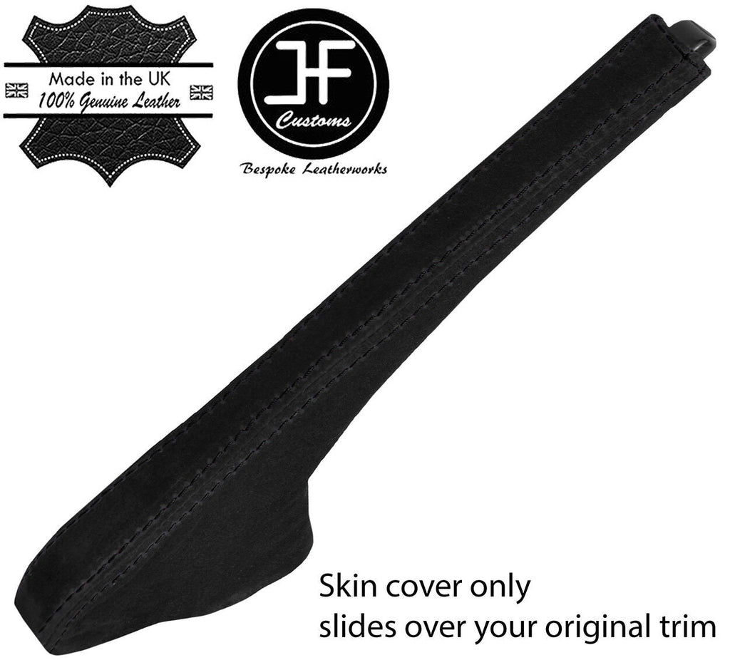 BLACK STITCH REAL SUEDE HANDBRAKE GAITER COVER FITS SAAB 900 CLASSIC CUSTOM NEW