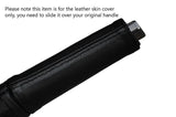 BLACK STITCH HANDBRAKE HANDLE LEATHER SKIN COVER FITS VW BEETLE 2012-2016