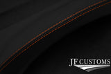 ORANGE STITCH 3X DASH TRIM LEATHER SKIN COVERS FITS LAND ROVER DEFENDER 07-14