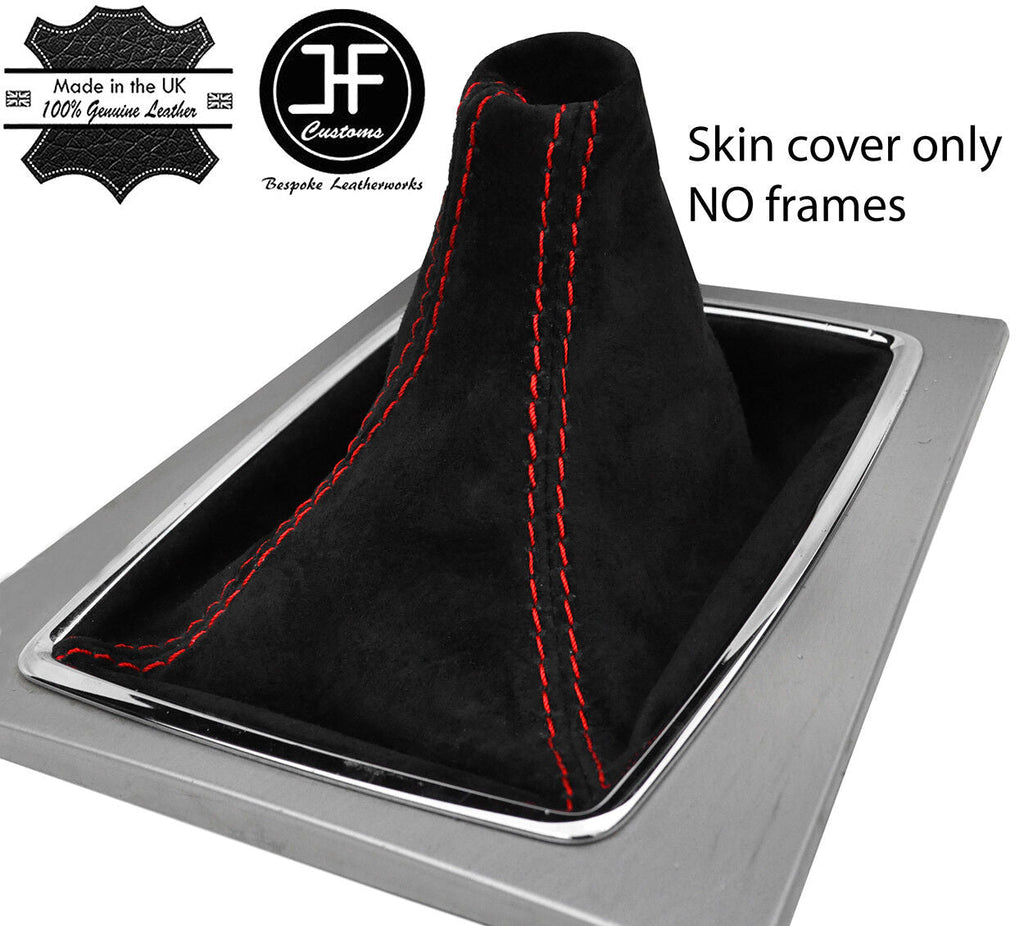RED STITCH SUEDE GEAR GAITER FOR MERCEDES E CLASS W207 A207 C207 2009-2016