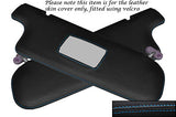 BLUE STITCH FITS BMW 6 SERIES E24 76-90 2X SUN VISORS LEATHER COVERS ONLY