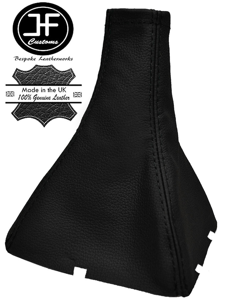 BLACK STITCHING REAL LEATHER GEAR GAITER FITS CHEVROLET LACETTI 2002-2007