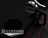 RED DIAMOND STITCH VINYL 4X TAILORED FLOOR CARPETS FOR BMW MINI S R56 07-14 JF1