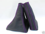 FITS NISSAN SKYLINE GTR GTS R32 LEATHER GAITERS PURPLE STITC CUSTOM NEW