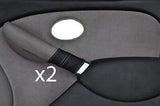 white stitch FITS ROVER 75 MG ZT 99-05 2X FRONT DOOR HANDLE LEATHER COVERS