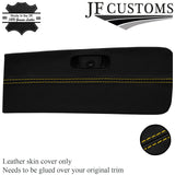 YELLOW STITCH ITALIAN LEATHER GLOVEBOX TRIM COVER FITS SAAB 900 CLASSIC 78-93