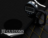 YELLOW DIAMOND STITCH VINYL 4X TAILORED FLOOR CARPETS FOR BMW MINI F56 13-21 JF1