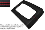 RED STITCHING GEAR SURROUND LEATHER SKIN COVER FITS MERCEDES W114 W115