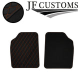 ORANGE RED DIAMOND STITCH VINYL 4XTAILORED FLOOR CARPET FOR VW CORRADO 98-05 JF1