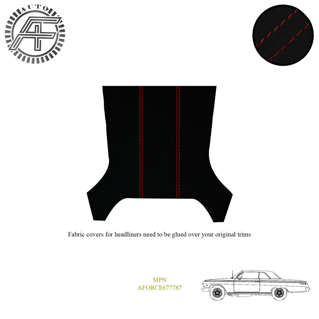 LUXE SUEDE HEADLINER COVER FOR CHEVROLET IMPALA 2 DOOR HARDTOP 1969-1970