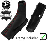 RED STITCH LEATHER HANDBRAKE+PLASTIC FRAME FOR VAUXHALL MERIVA A 2002-2010